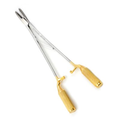 NeoGrip Quick Release Chromosome Surgical Derf Needle Holder 4 3/4" Serrated Tungsten Carbide