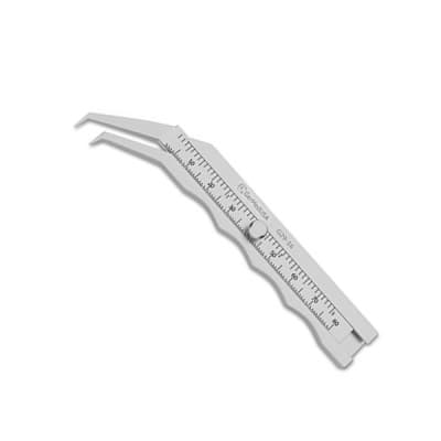 Thorpe Caliper 4 1/2" Angled 80mm Inch and mm Graduations Measures up To 3"