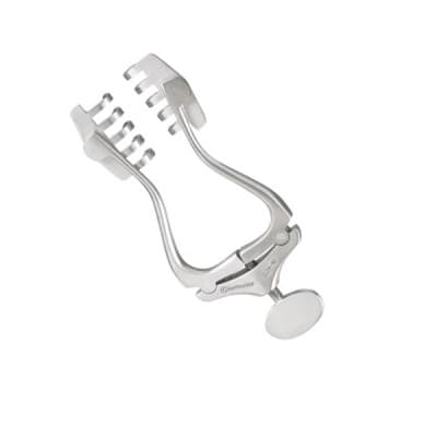 Jansen Wagner Retractor 5x5 Sharp Prongs Self Adjusting Size 5"