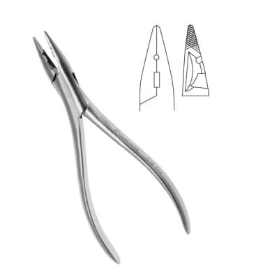 Cerclage Bending Pliers 5" With Slotted Jaw