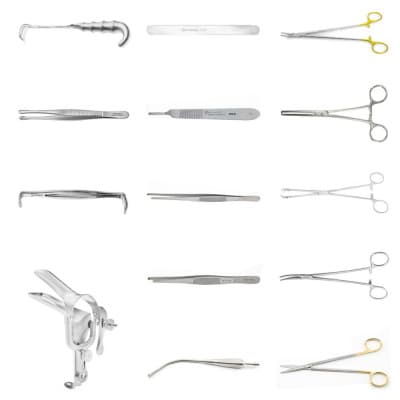 Abdominal Gynecological Instrument Set
