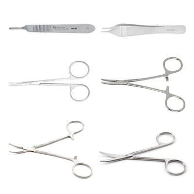 Suture Instruments Set for Dr's Office Use
