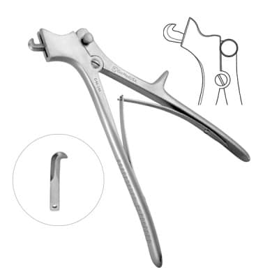 DeVilbiss Cranial Rongeur 8 1/4" with One Spare Blade Single Action