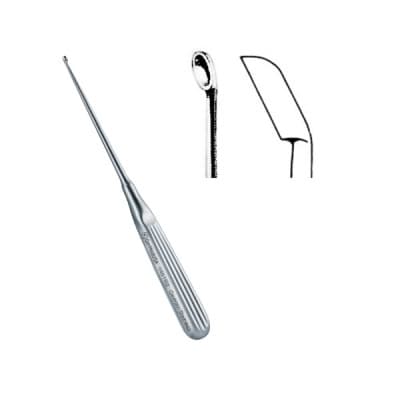 Scoville Curette 10" Down Oval Cup (4 mm x 10 mm)
