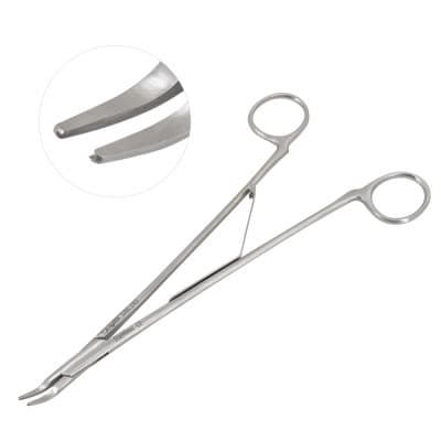 Smithwick Clip Applying Forceps Curved jaws Straight Handles Size 9"