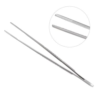 Debakey Thoracic Tissue Forceps 2.5mm wide Tips 7 1/2"