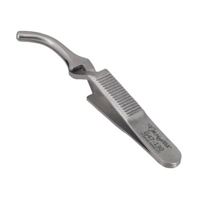Debakey Bulldog Clamp Cross Action Curved 7.5cm 2cm Tip