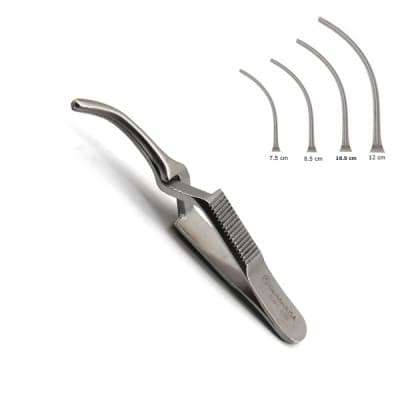 Debakey Bulldog Clamp Cross Action Curved 8.5cm 3cm Tip