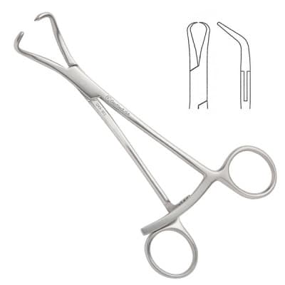 Stagbeetle Forceps 4 3/4" Curved With Pointed Tips