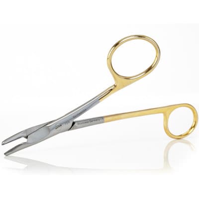 Gillies Needle Holders One Large Offset Ring Tungsten Carbide Curved Tip