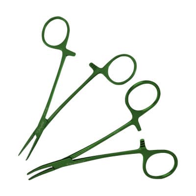 Halsted Mosquito Forceps 4 3/4" Green Color Coated