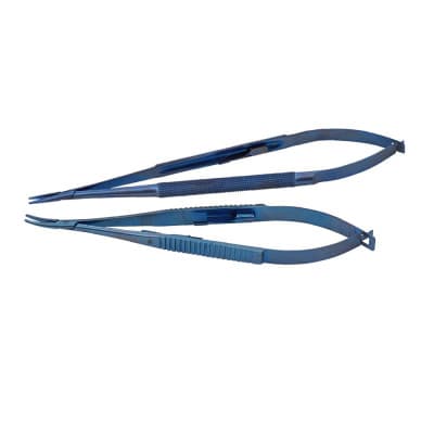 Jacobson Microvascular Needle Holder Smooth Jaws Titanium
