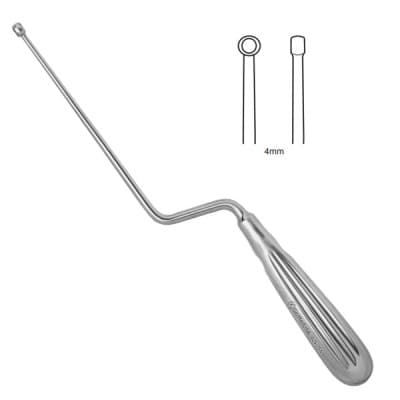 Kraemer Bayonet Ring Curette 10" Straight
