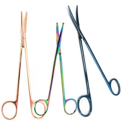 Metzenbaum Dissecting Scissors 5 3/4" Curved Color Coated
