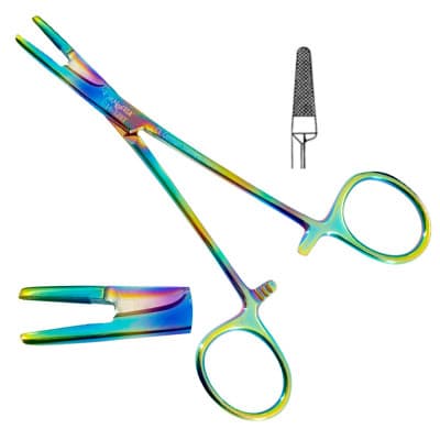Olsen Hegar Needle Holder Scissors Combination 5 1/2" Color Coated