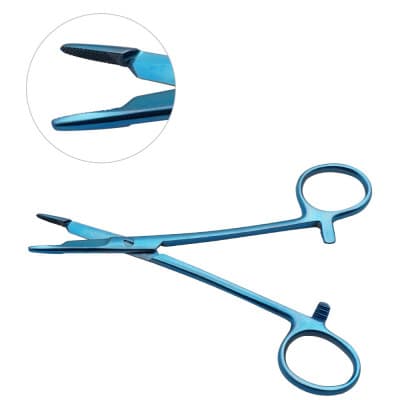 Olsen Hegar Needle Holder Scissors Combination Titanium