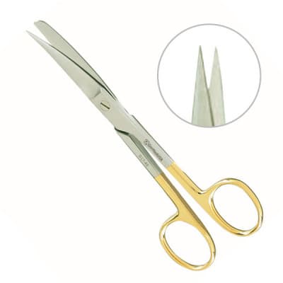 Operating Scissors Tungsten Carbide Curved