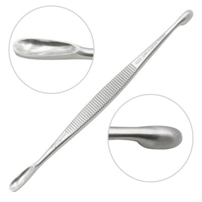 Volkmann Bone Curette Double Ended Oval Cup and Round Cup