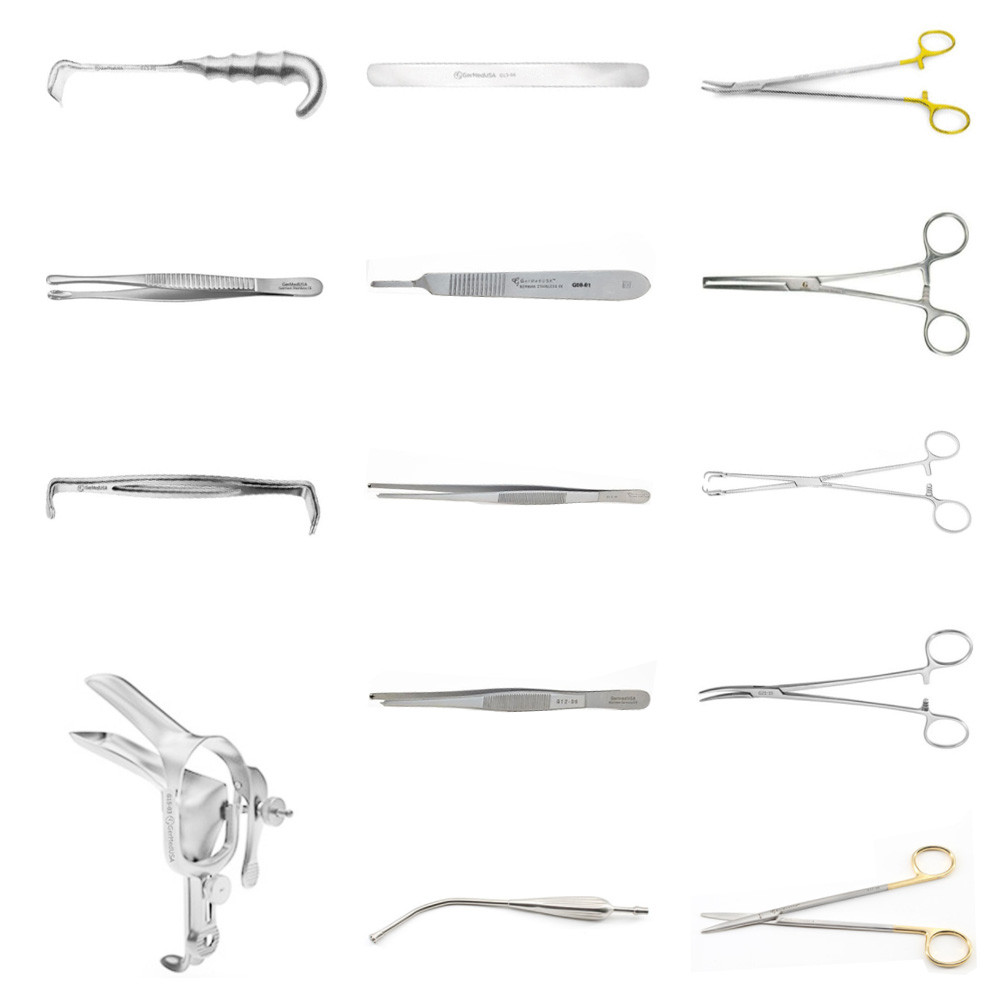 abdominal gynecological instrument set