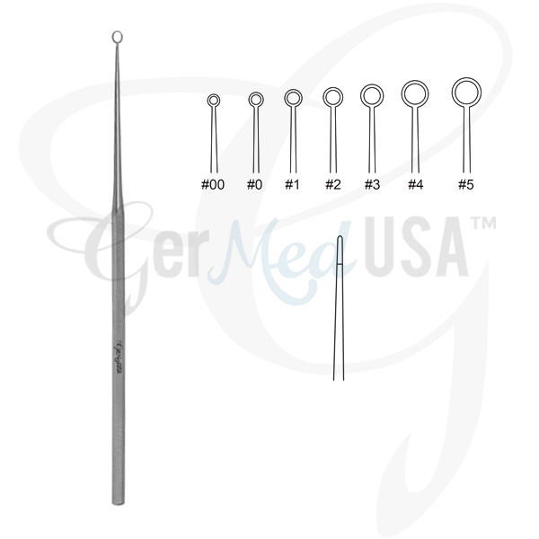 Buck Ear Curette Straight Blunt | Ear Instrument | GerMedUSA Inc.