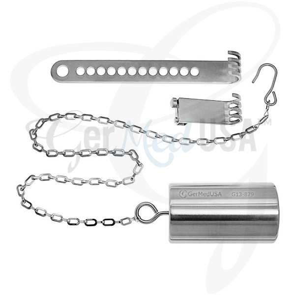 Initial Incision Retractor Weight only With Chain 4 Lb Single