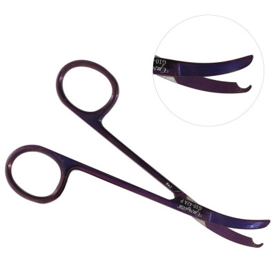 Northbent/Shortbent Stitch Scissors 4 1/2" Purple Coated Left Hand