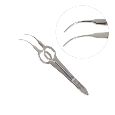 Foerster Iris Forceps 3 3/4 inch Curved