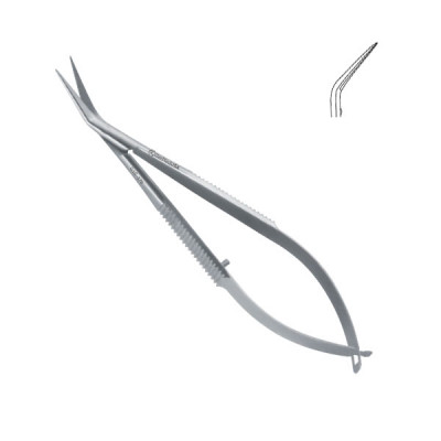 NOYES IRIS Scissor, spring handle, curved, sharp