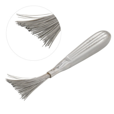 Wire Brush For Cleaning Rasps and Files Stainless 6 1/4 inch